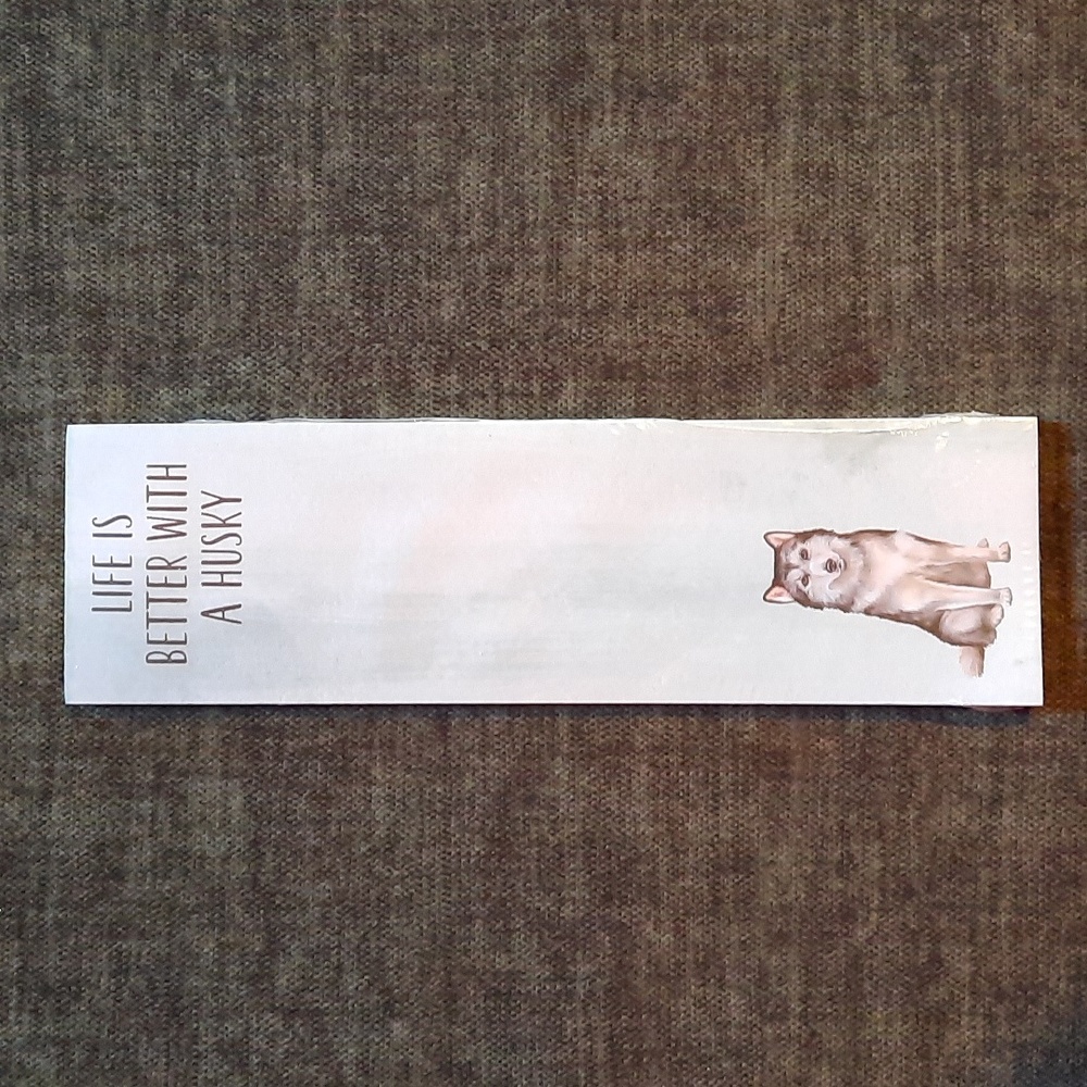 Life Is Better With A Husky Dog List Pad Note Paper Magnetic To-Do Grocery NWT